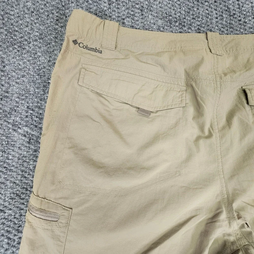 Columbia Mens Silver Ridge Convertible Cargo Pants‎ Khaki Beige 42x32 Omni-Shade